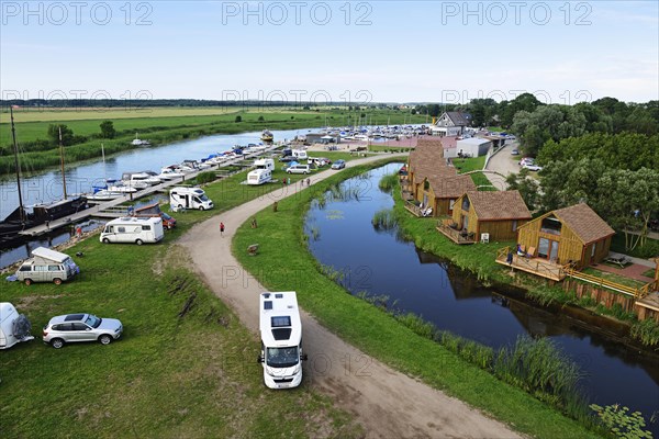 Camping site and log cabins