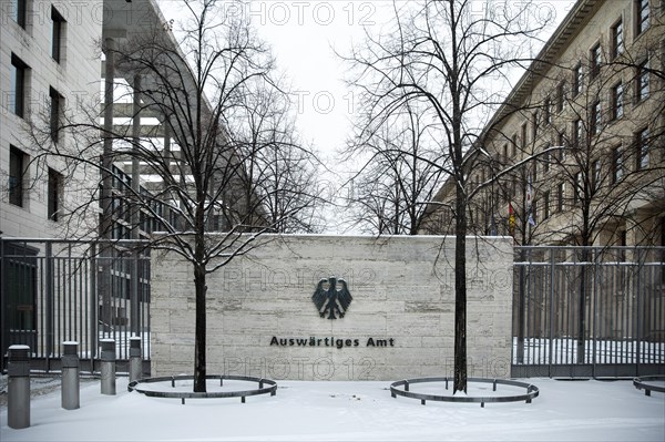 Federal Foreign Office in winter. Berlin