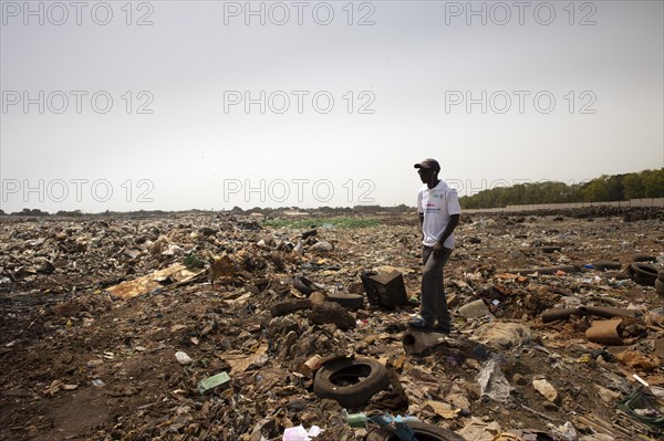 Wild rubbish dump in Africa