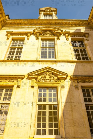 Town Hall on Liberation Square in a Sunny Day with Blue Sky in Dijon