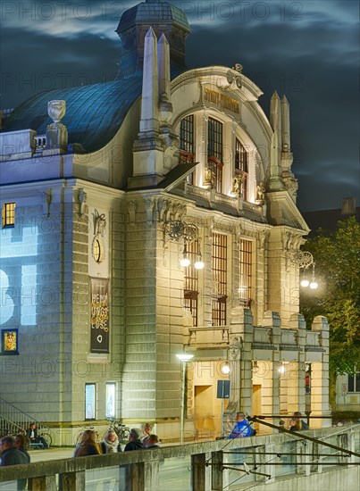 Festival of Lights Bielefeld City Theatre Illuminates Bielefeld Germany