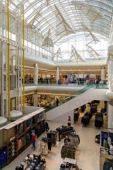 Interior Marks & Spencer store inside the Mall shopping centre