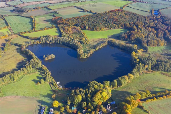 Aerial view over the Ankersche See