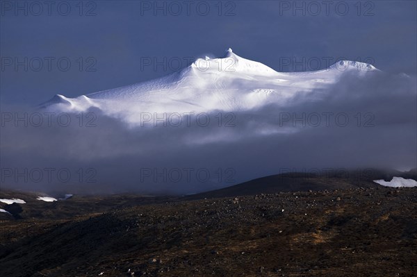 The Snaefellsjoekull volcano and glacier