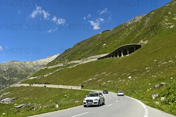 Pass road to the Furka Pass