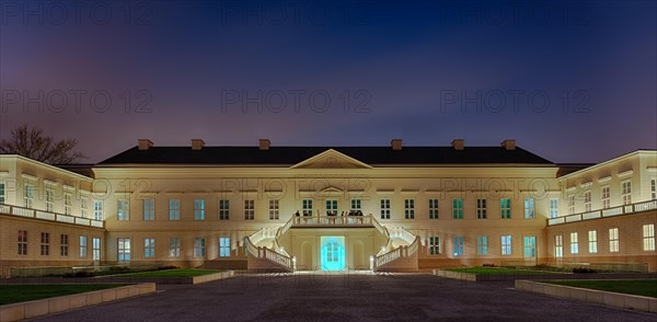 Herrenhaeuser Gardens Palace Illuminated Hanover Germany