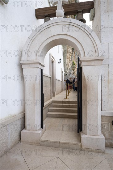 Entrance to the chapel for blessings