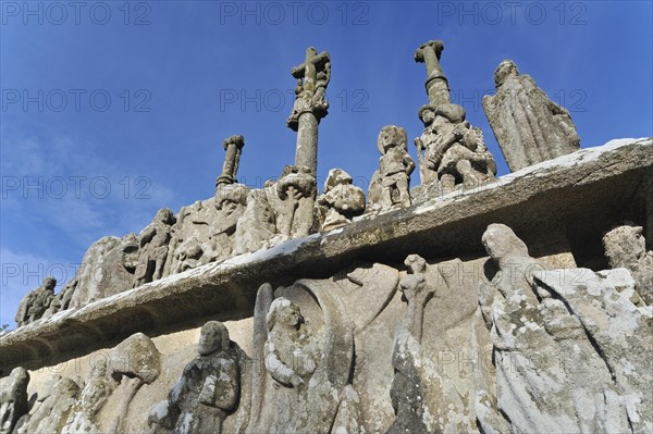 Sculptures at the chapel Notre-Dame-de-Tronoen and calvary at Saint-Jean-Trolimon