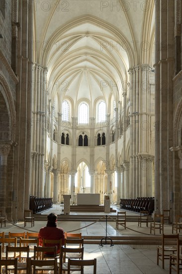 Vezelay labelled les Plus Beaux Villages de France. The nave