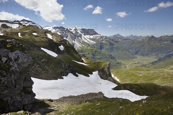 View from Hagener Huette into the Gasteiner Nassfeld