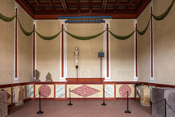 Interior of the Aedes Flag Sanctuary of the Principia Commandery