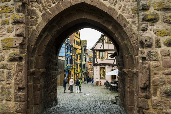 Medieval colourful half-timbered houses