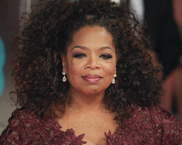 Red Carpet Arrivals at the EE British Academy Film Awards. Persons Pictured: Oprah Winfrey