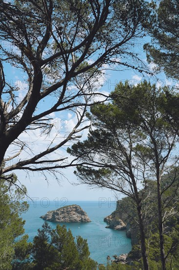 Rocky coast in front of Port de Soller