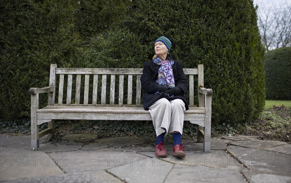 Subject: Pensioner on a park bench