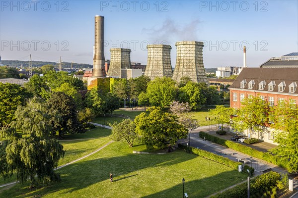 Flingern combined heat and power plant at Stadtwerkepark in Duesseldorf