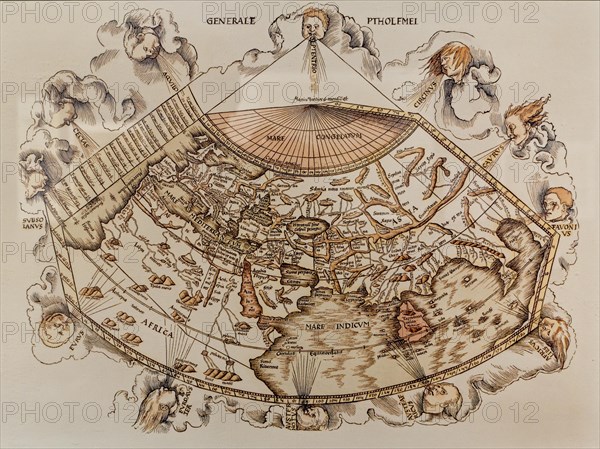 2nd-century world map from the atlas Geography