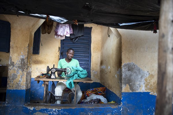 Tailors in Bomeh Village at the KissyRoad dumpsite