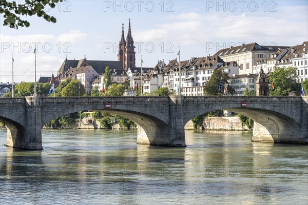 City view Basel with Rhine