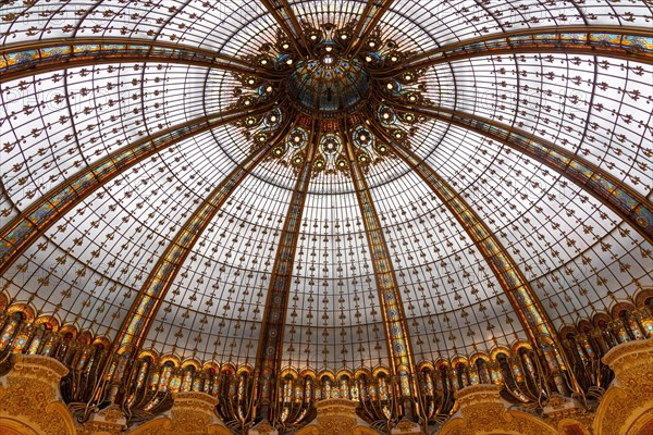 Glass dome in the Galeries Lafayette flagship shop