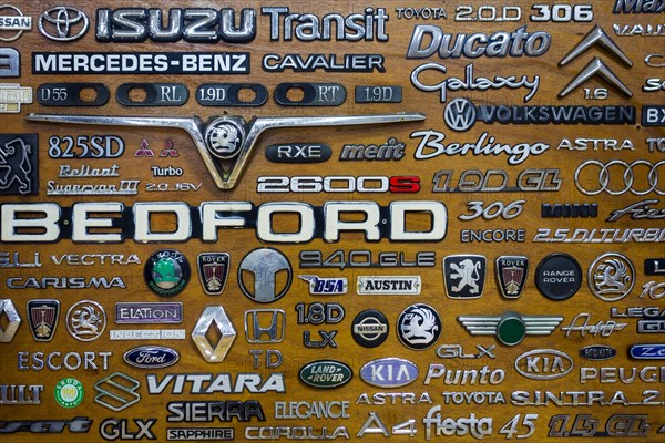 Collection of vehicle logos