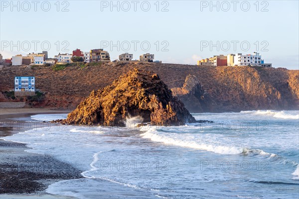 Beach and coastline in bay