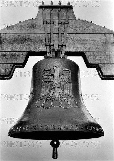 Bell at Olympic Stadium, 1936