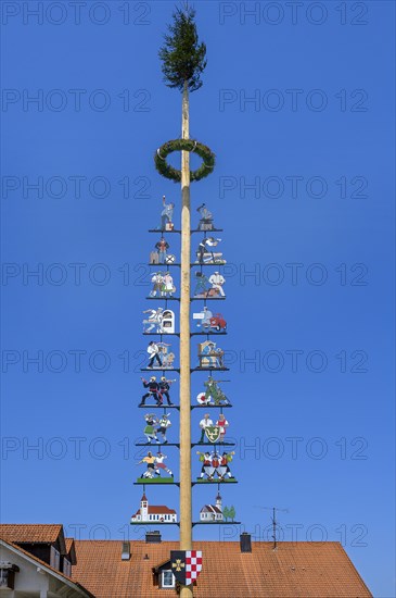 The maypole in Haldenwang