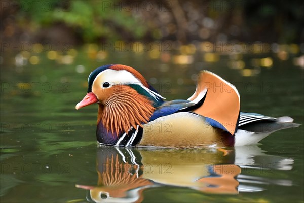 A mandarin duck