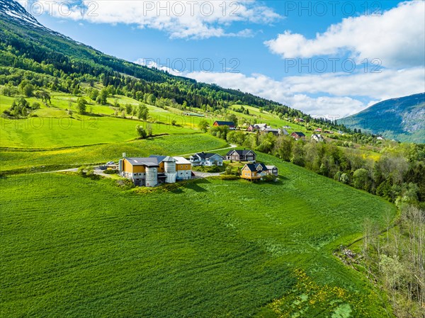 Mountains and Farms over Olden