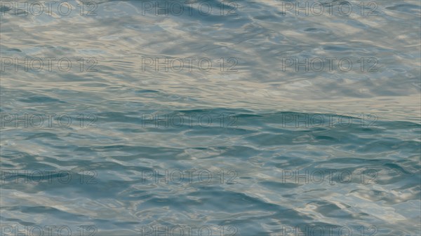 Blue water waves surface