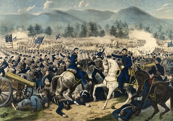 The Battle of Gettysburg took place from 1 to 3 July 1863 near the small town of Gettysburg in Pennsylvania a few kilometres north of the Maryland border during the War of Secession