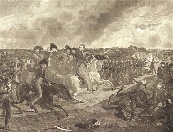 Prince of Orange at the Battle of Quatre-Bras