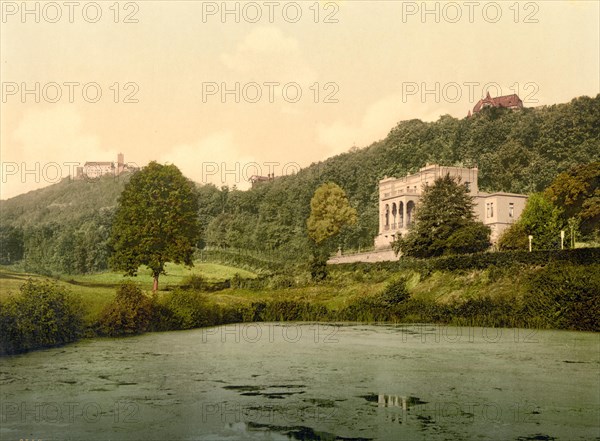 The Reuter Villa and Wartburg Castle near Eisenach