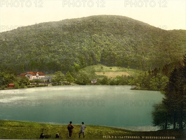 The Wiesenbeker Pond in Bad Lauterberg in Harz