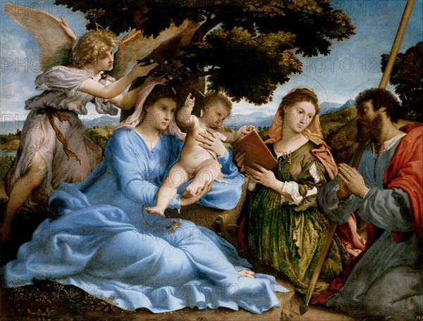 Mary with Child and St Catherine and St James