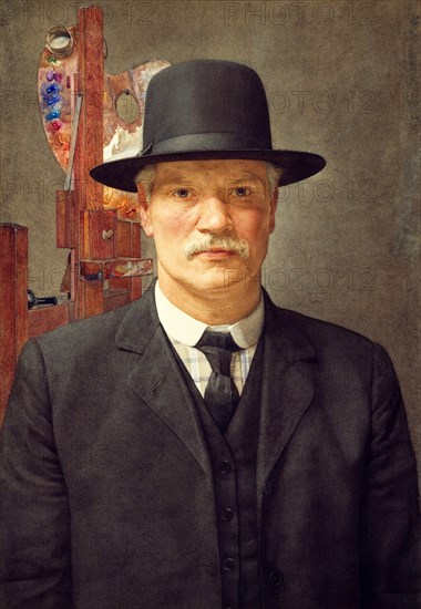 Self-portrait of the painter Benjamin Williams