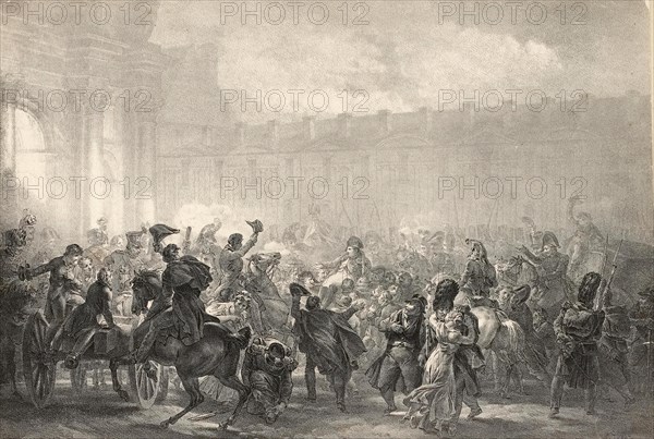 Arrival of Napoleon at the Tuileries on the evening of 20 March 1815