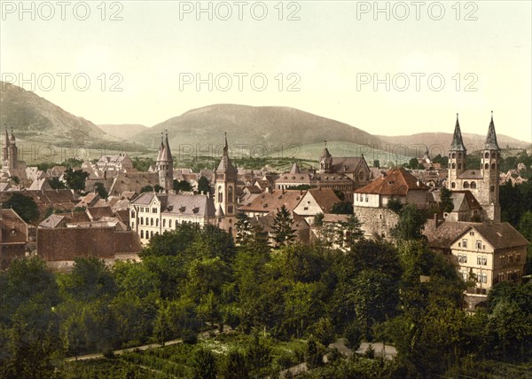 Goslar and the Georgenberg in the Harz Mountains