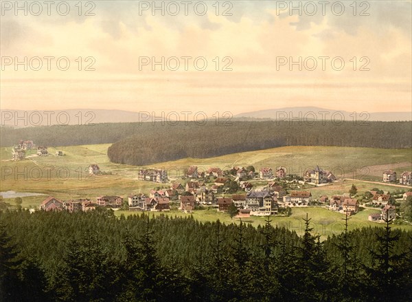 The village of Hahnenklee in the Harz Mountains