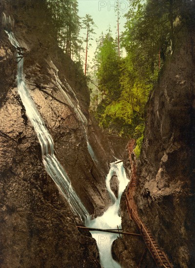 The Wimbachklamm in Ramsau in Upper Bavaria