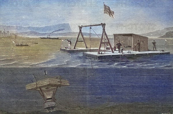 Unterseeischer Schiessversuch auf dem Starnberger See by Sebastian Wilhelm Valentin farmer