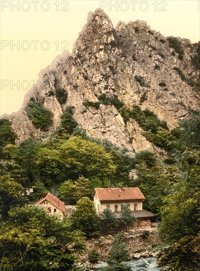 Königsruhe and Rosstrappenfels near Bodetal in the Harz Mountains