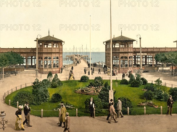 Spa garden and landing stage in Sopot