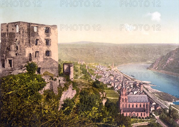 Schönburg Castle on the Rhine and Oberwesel