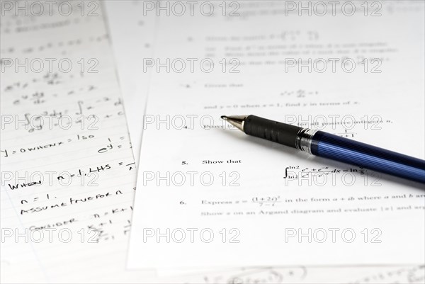 Algebra exam questions with rough written answers