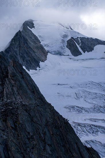 Glaciers in the zillertal alps