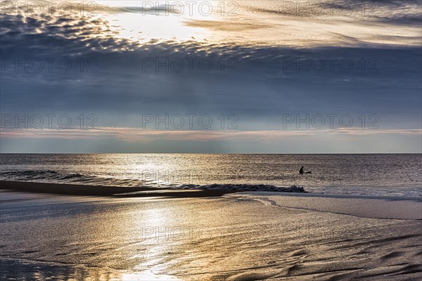 Dramatic cloudy sky at the North Sea