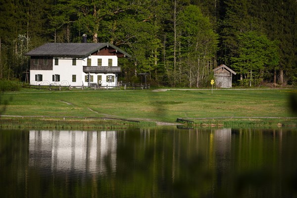 View across the lake to the Seefischerkaser