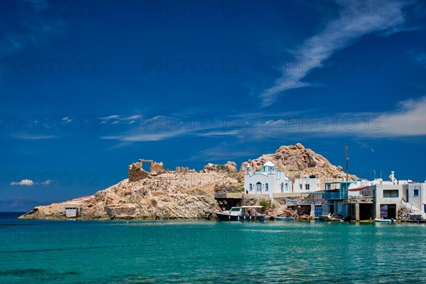 Greek village scenic picturesque view in Greece